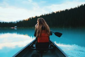 Canoe Girl rest
